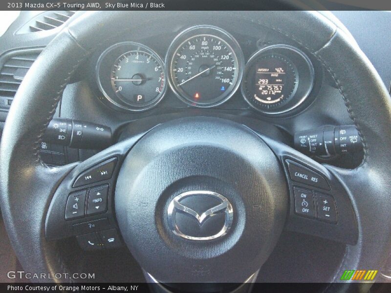 Sky Blue Mica / Black 2013 Mazda CX-5 Touring AWD
