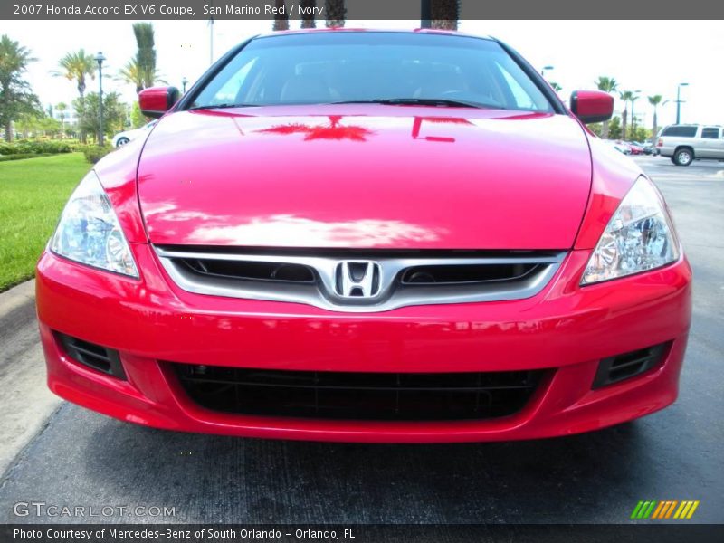 San Marino Red / Ivory 2007 Honda Accord EX V6 Coupe