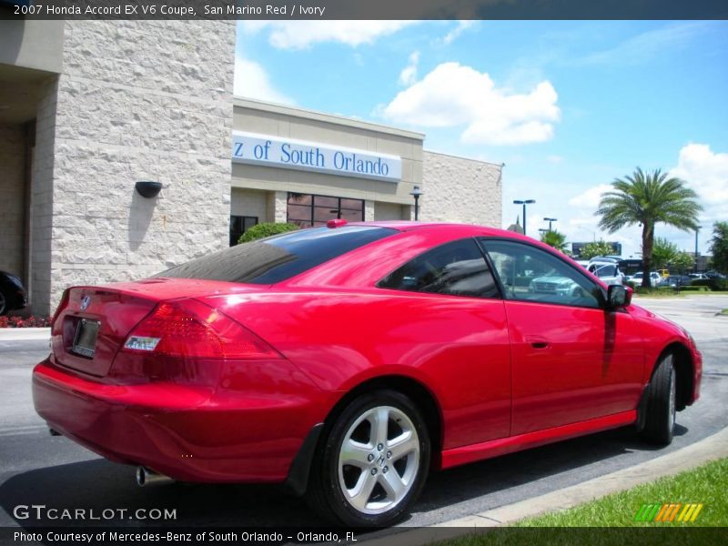 San Marino Red / Ivory 2007 Honda Accord EX V6 Coupe