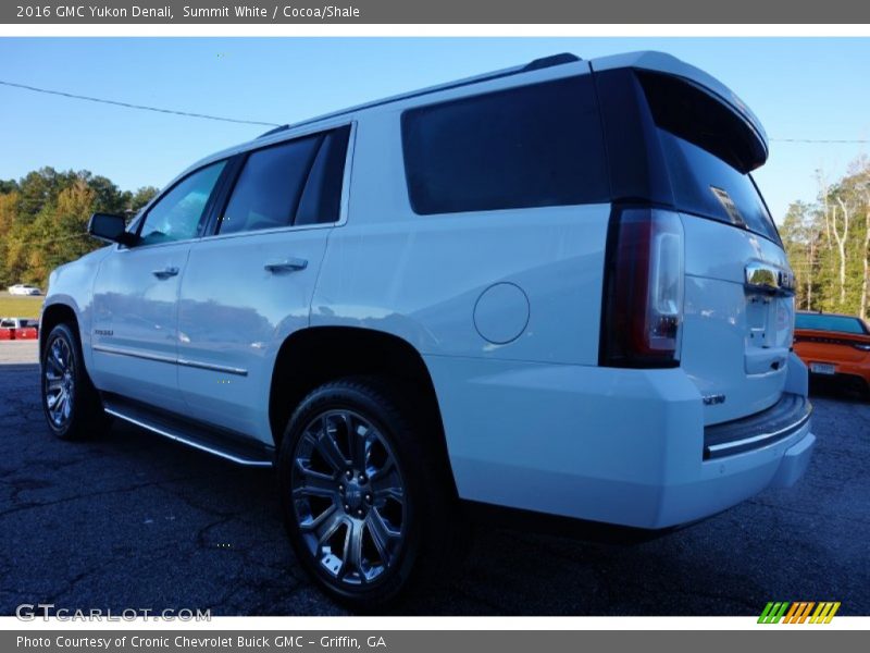 Summit White / Cocoa/Shale 2016 GMC Yukon Denali