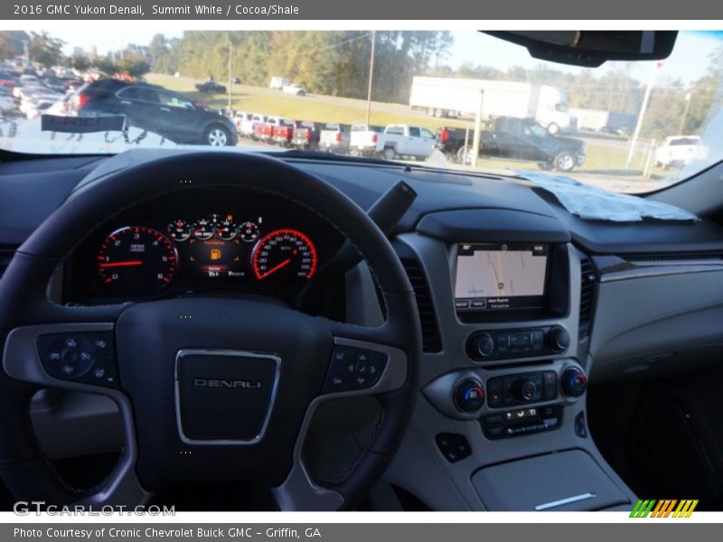 Summit White / Cocoa/Shale 2016 GMC Yukon Denali