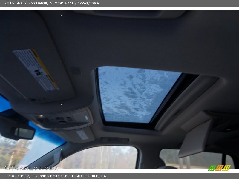 Summit White / Cocoa/Shale 2016 GMC Yukon Denali