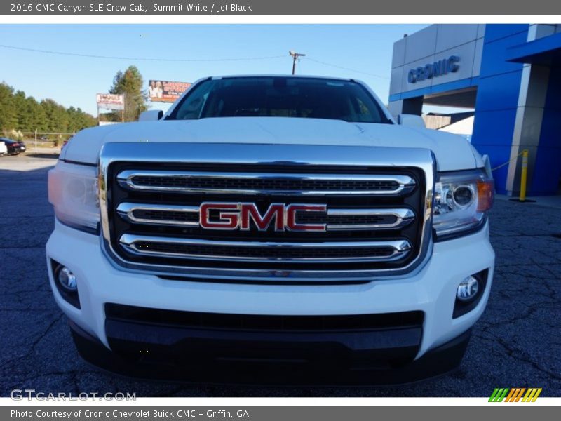 Summit White / Jet Black 2016 GMC Canyon SLE Crew Cab