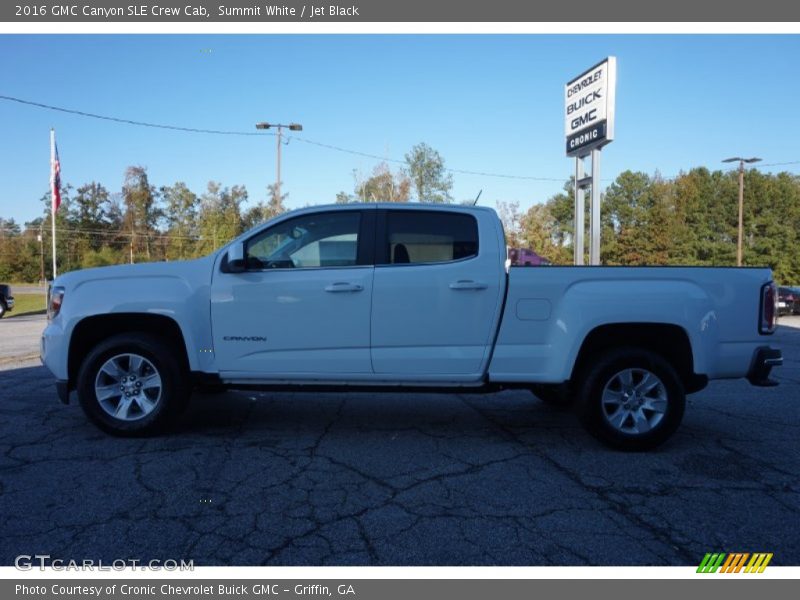 Summit White / Jet Black 2016 GMC Canyon SLE Crew Cab