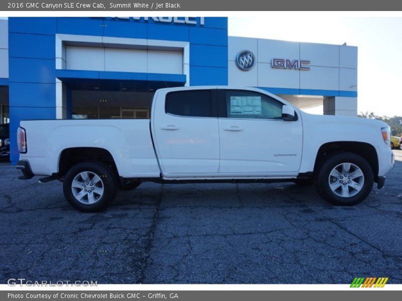Summit White / Jet Black 2016 GMC Canyon SLE Crew Cab