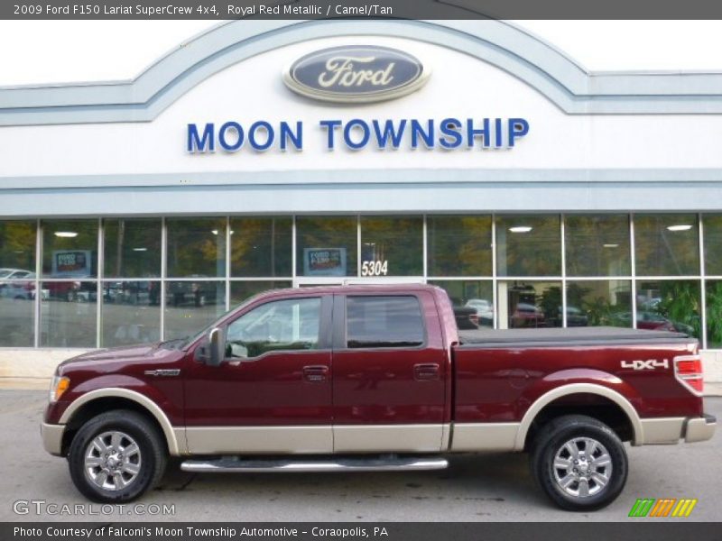 Royal Red Metallic / Camel/Tan 2009 Ford F150 Lariat SuperCrew 4x4