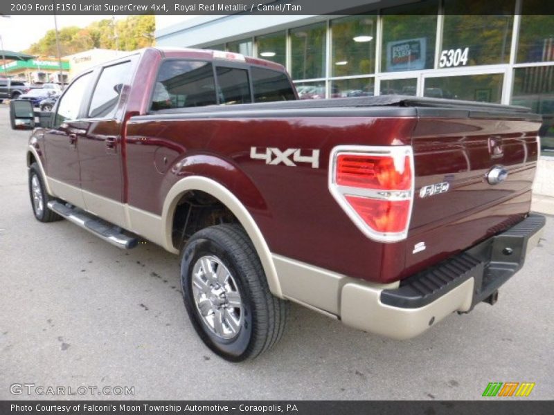 Royal Red Metallic / Camel/Tan 2009 Ford F150 Lariat SuperCrew 4x4
