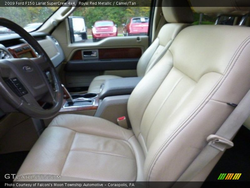Royal Red Metallic / Camel/Tan 2009 Ford F150 Lariat SuperCrew 4x4