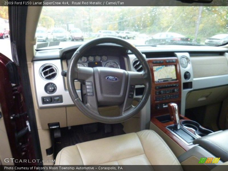 Royal Red Metallic / Camel/Tan 2009 Ford F150 Lariat SuperCrew 4x4