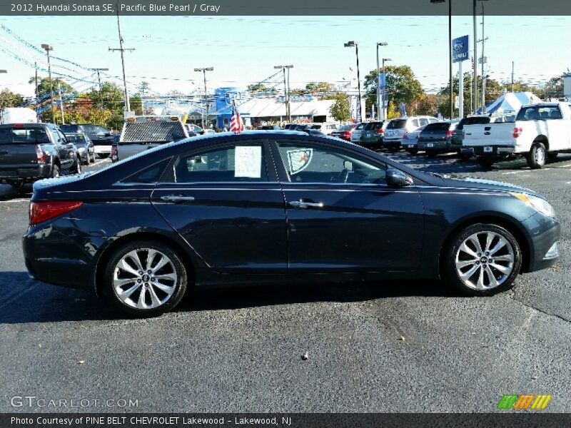 Pacific Blue Pearl / Gray 2012 Hyundai Sonata SE