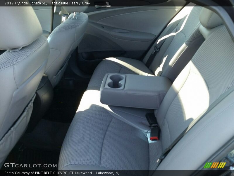 Pacific Blue Pearl / Gray 2012 Hyundai Sonata SE
