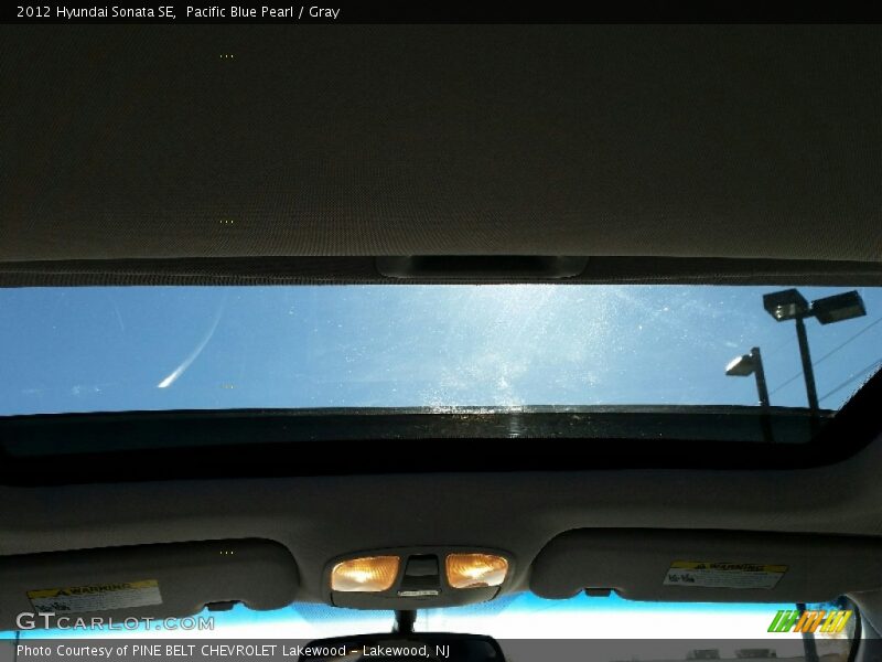 Pacific Blue Pearl / Gray 2012 Hyundai Sonata SE