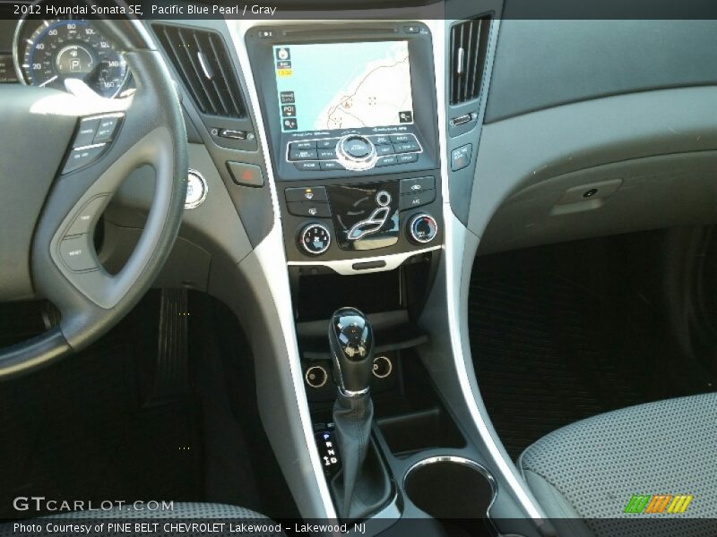 Pacific Blue Pearl / Gray 2012 Hyundai Sonata SE
