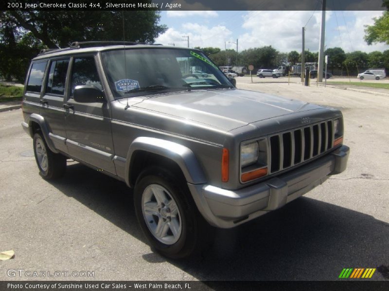 Silverstone Metallic / Agate 2001 Jeep Cherokee Classic 4x4