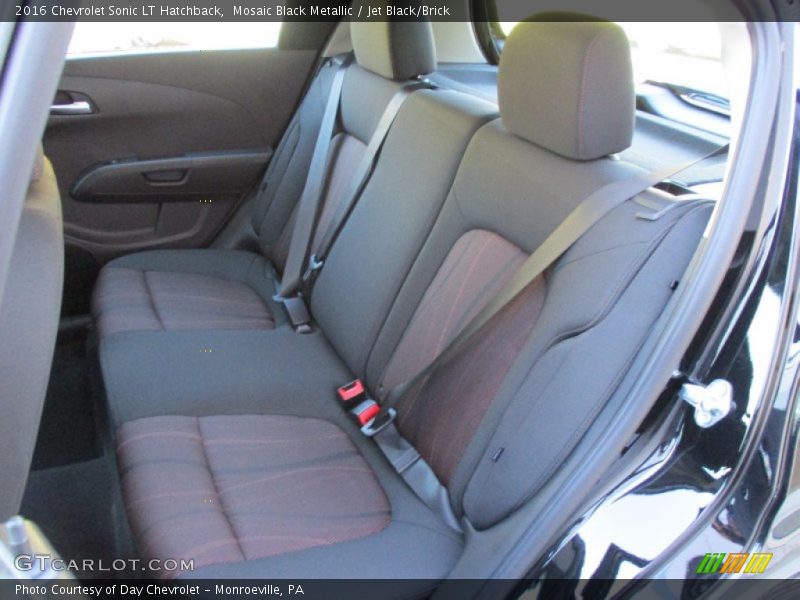 Mosaic Black Metallic / Jet Black/Brick 2016 Chevrolet Sonic LT Hatchback