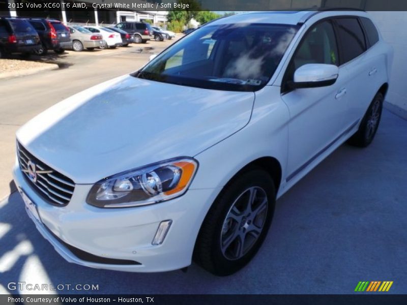 Crystal White Metallic / Soft Beige 2015 Volvo XC60 T6 AWD