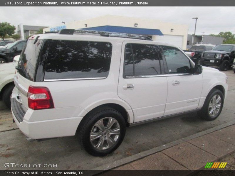 White Platinum Metallic Tri-Coat / Platinum Brunello 2015 Ford Expedition Platinum