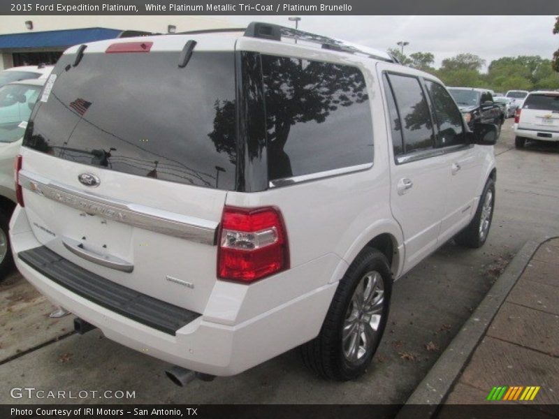 White Platinum Metallic Tri-Coat / Platinum Brunello 2015 Ford Expedition Platinum