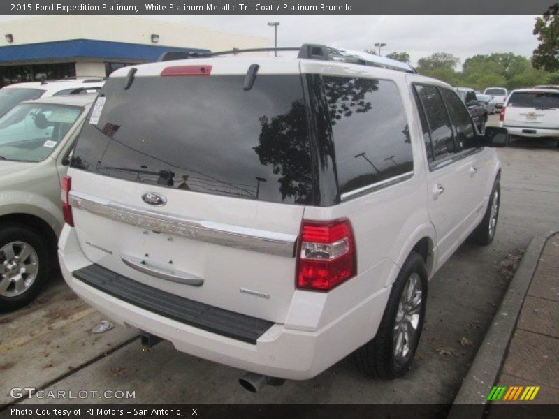 White Platinum Metallic Tri-Coat / Platinum Brunello 2015 Ford Expedition Platinum