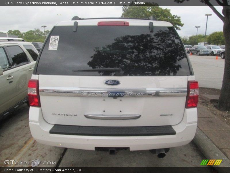 White Platinum Metallic Tri-Coat / Platinum Brunello 2015 Ford Expedition Platinum