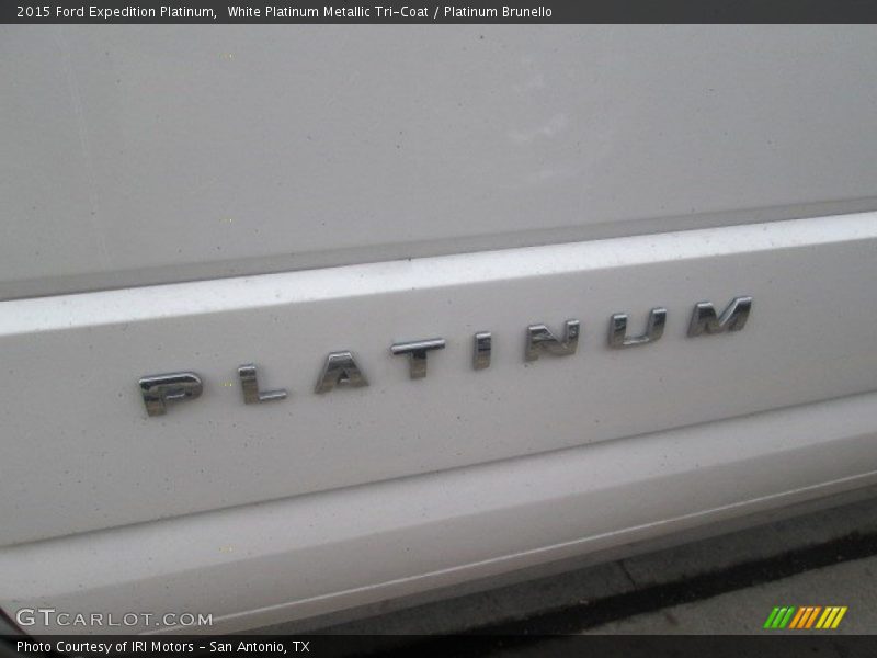 White Platinum Metallic Tri-Coat / Platinum Brunello 2015 Ford Expedition Platinum