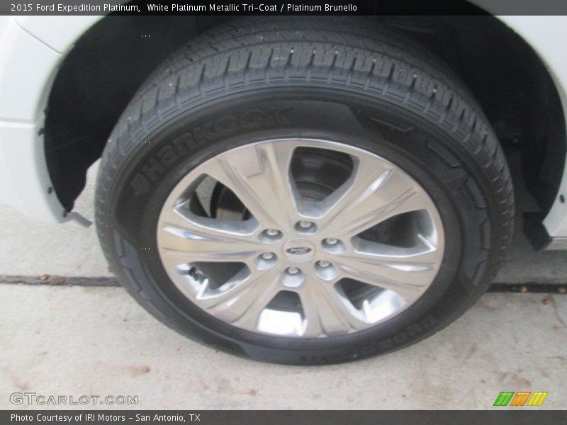 White Platinum Metallic Tri-Coat / Platinum Brunello 2015 Ford Expedition Platinum