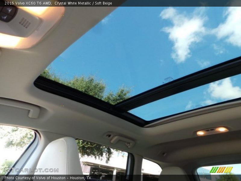 Crystal White Metallic / Soft Beige 2015 Volvo XC60 T6 AWD