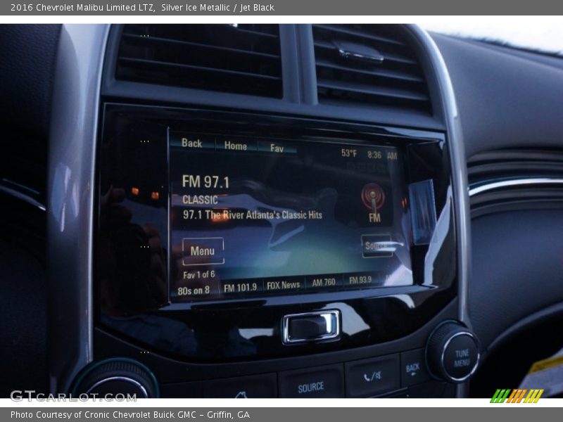 Silver Ice Metallic / Jet Black 2016 Chevrolet Malibu Limited LTZ