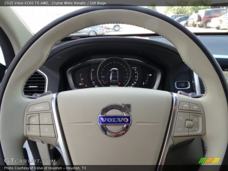 Crystal White Metallic / Soft Beige 2015 Volvo XC60 T6 AWD