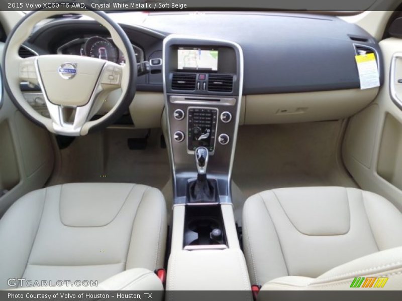 Crystal White Metallic / Soft Beige 2015 Volvo XC60 T6 AWD