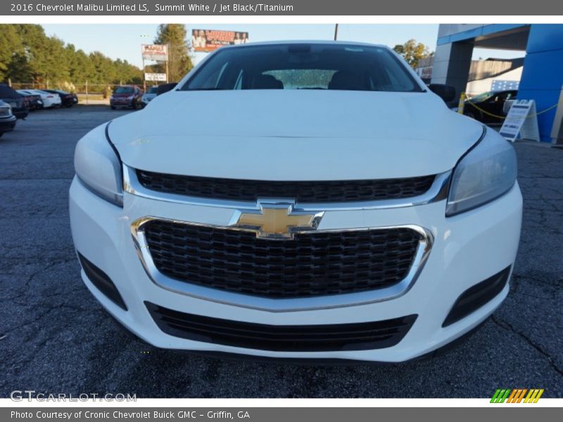 Summit White / Jet Black/Titanium 2016 Chevrolet Malibu Limited LS