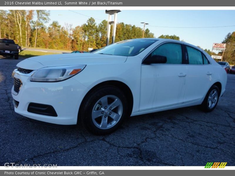 Summit White / Jet Black/Titanium 2016 Chevrolet Malibu Limited LS