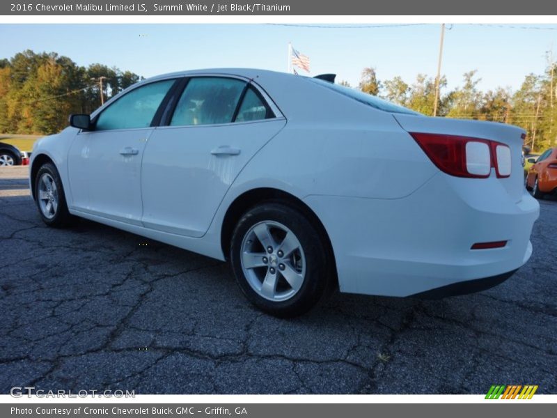 Summit White / Jet Black/Titanium 2016 Chevrolet Malibu Limited LS