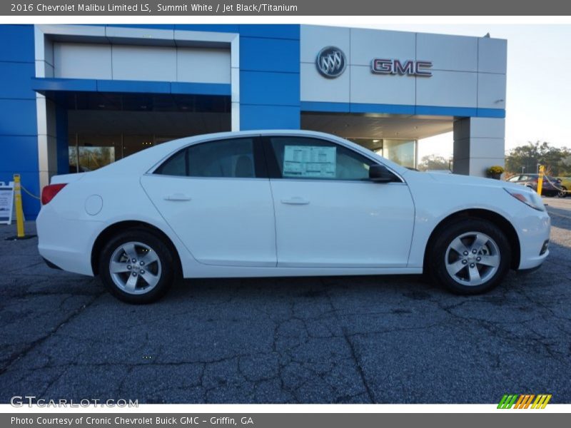 Summit White / Jet Black/Titanium 2016 Chevrolet Malibu Limited LS