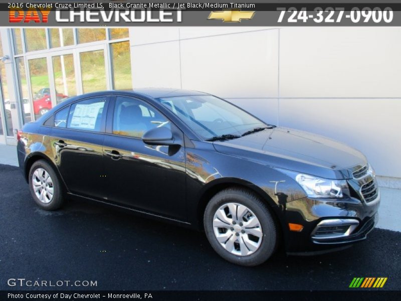 Black Granite Metallic / Jet Black/Medium Titanium 2016 Chevrolet Cruze Limited LS