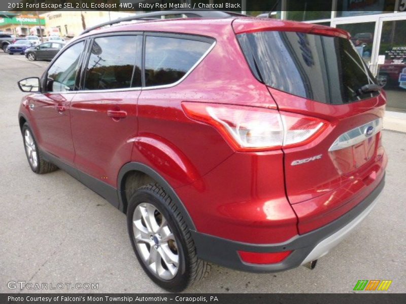 Ruby Red Metallic / Charcoal Black 2013 Ford Escape SEL 2.0L EcoBoost 4WD
