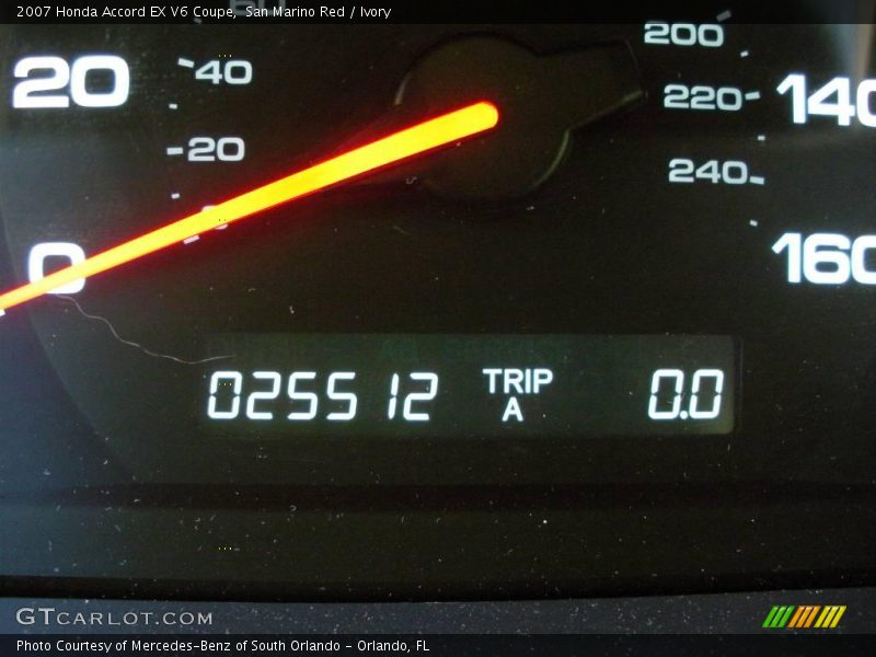 San Marino Red / Ivory 2007 Honda Accord EX V6 Coupe