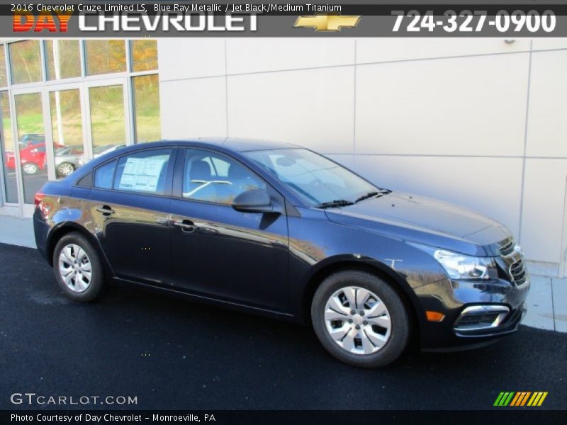 Blue Ray Metallic / Jet Black/Medium Titanium 2016 Chevrolet Cruze Limited LS