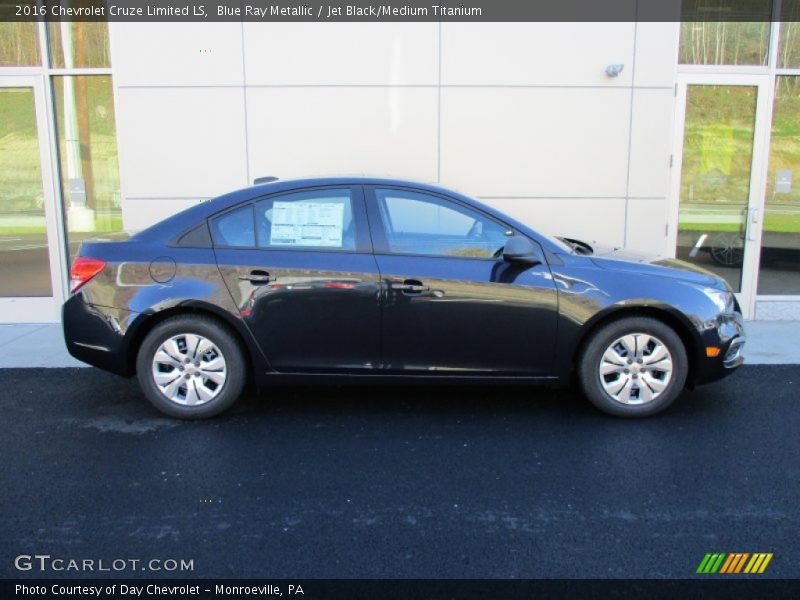 Blue Ray Metallic / Jet Black/Medium Titanium 2016 Chevrolet Cruze Limited LS