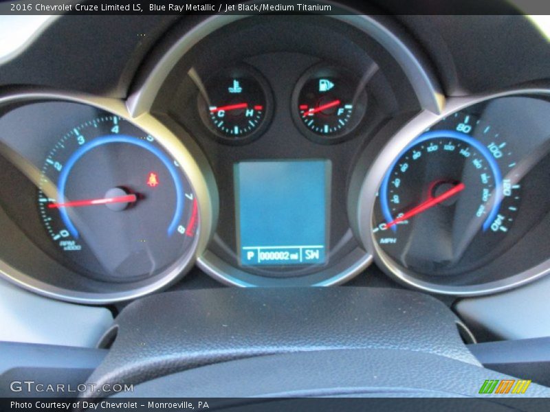 Blue Ray Metallic / Jet Black/Medium Titanium 2016 Chevrolet Cruze Limited LS