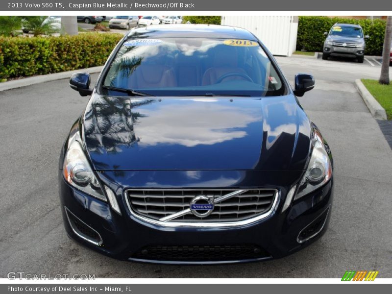Caspian Blue Metallic / Beechwood/Off Black 2013 Volvo S60 T5