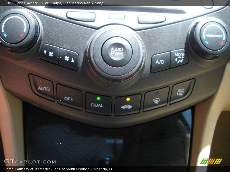 San Marino Red / Ivory 2007 Honda Accord EX V6 Coupe