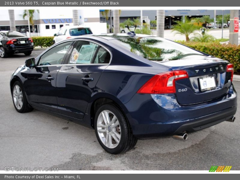 Caspian Blue Metallic / Beechwood/Off Black 2013 Volvo S60 T5