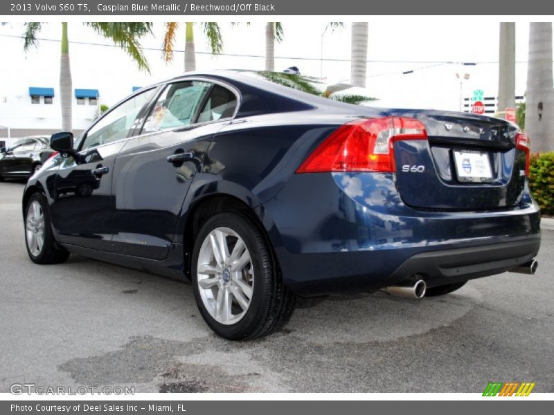 Caspian Blue Metallic / Beechwood/Off Black 2013 Volvo S60 T5