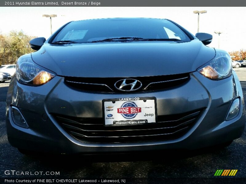 Desert Bronze / Beige 2011 Hyundai Elantra Limited