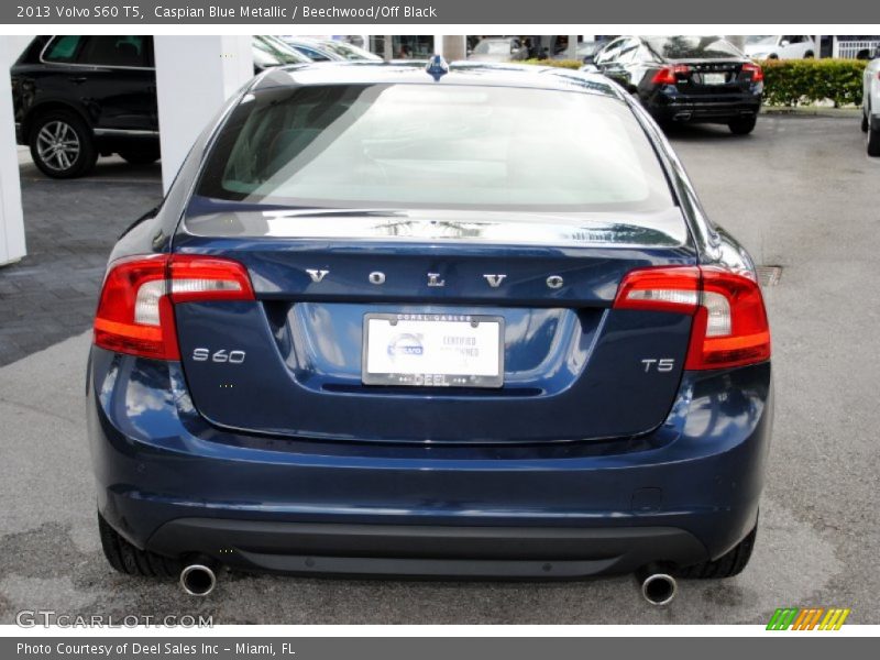 Caspian Blue Metallic / Beechwood/Off Black 2013 Volvo S60 T5