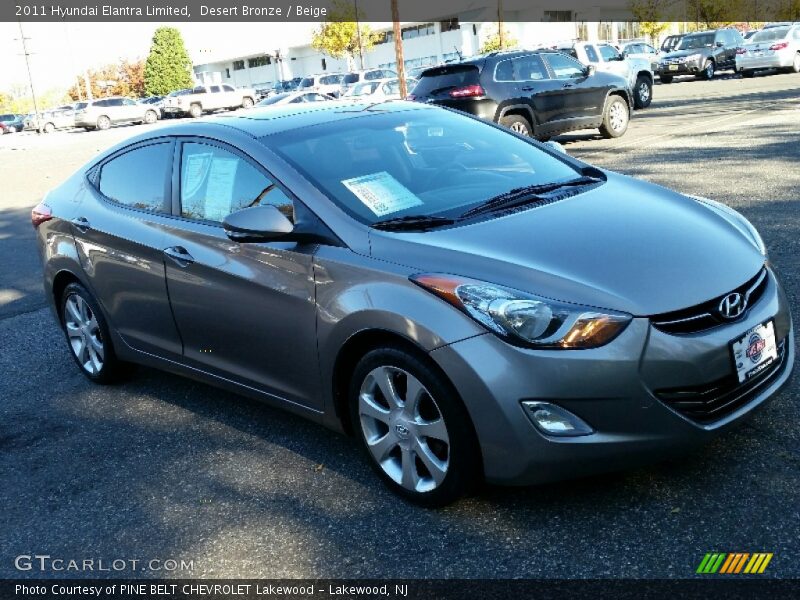 Desert Bronze / Beige 2011 Hyundai Elantra Limited