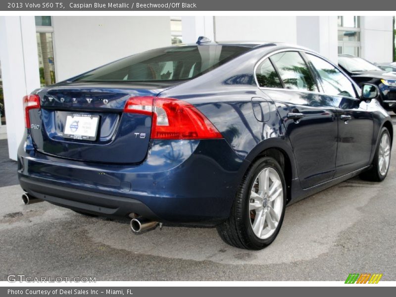 Caspian Blue Metallic / Beechwood/Off Black 2013 Volvo S60 T5