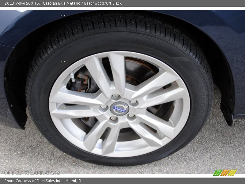 Caspian Blue Metallic / Beechwood/Off Black 2013 Volvo S60 T5