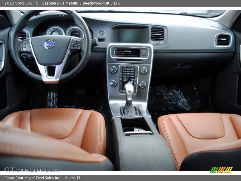 Caspian Blue Metallic / Beechwood/Off Black 2013 Volvo S60 T5
